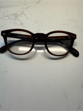 Oliver Peoples Sheldrake Brown Blue Light Glasses